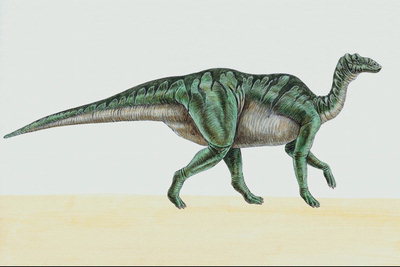 Динозавр салатово-синего цвета