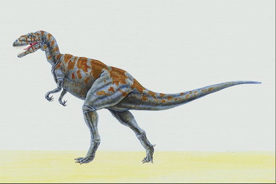 Синевато-коричневый динозавр