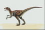 Селлозавр коричневого цвета с бордовыми полосками на спине
