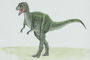 Тираннозавр салатового цвета