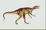 Динозавр в желтых тонах