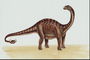 Динозавр с шипами на хвосту