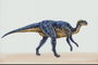 Динозавр в синюю полоску