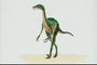 Динозавр с большими светло-желтыми глазами