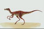 Ярко-оранжевый цвет спины динозавра