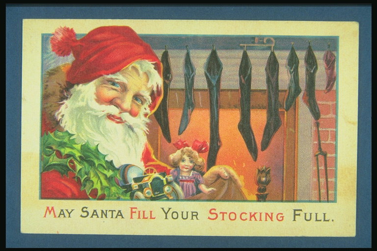 Deixe papá Noel vai lle dar abundancia de dons
