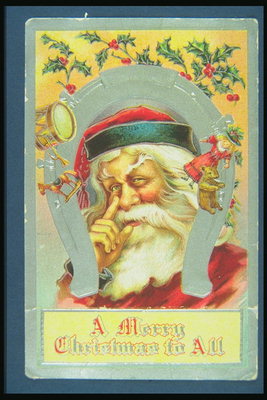 Vesel božič. Portrait of Santa Claus