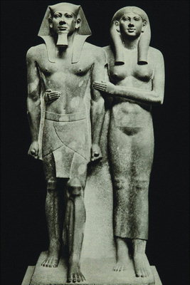 Bilder av egyptiska härskare från sten