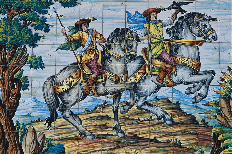 Men on horseback