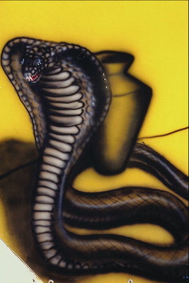 Obrázok Cobra pred skákanie na obeť