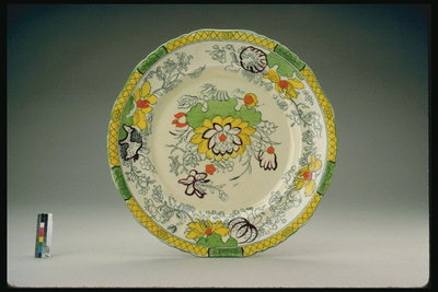 Plate of yellow-green