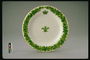 Тарелка с орнаментом с зеленых листьев 