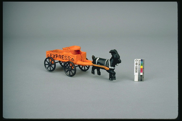 儿童玩具。 推车- Express与驴子