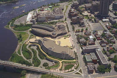 Panorama de la ville à partir d\'une vue aérienne