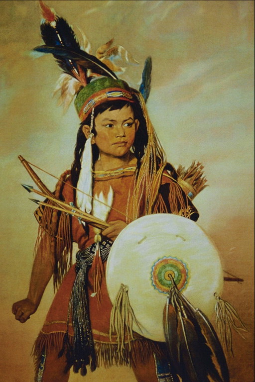 Portret i një djali indianskogo