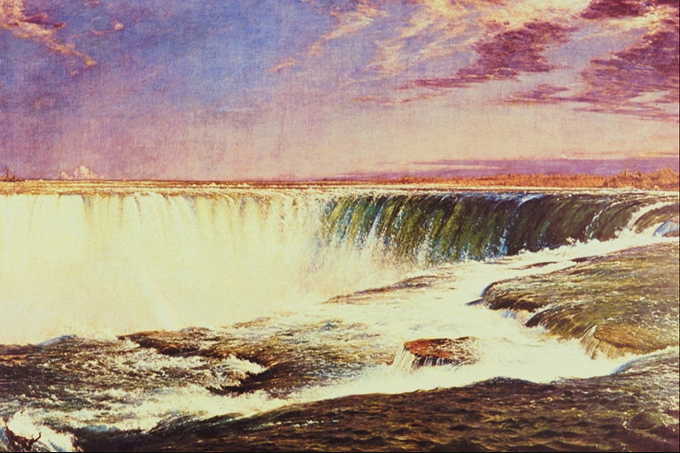 Maleri. Waterfall