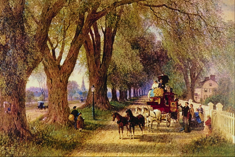 Carriage at the gate