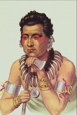 Ein junger Inder mit ax