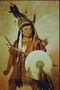 Bir çocuk indianskogo bir portresi