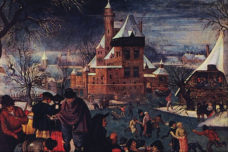 Noche de invierno la ciudad