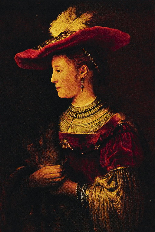 Porträtt av en kvinna i en Hat