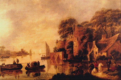 Veneitä lähellä seiniä kaupungin