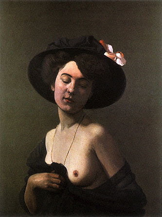 Žena v čiernom klobúku