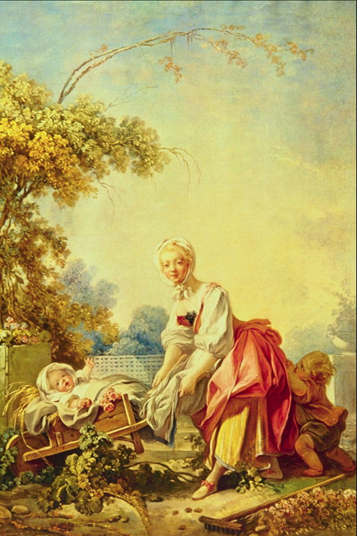 אישה עם ילדים