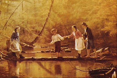 Children on the bridge