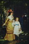 Mère et fille dans une robe blanche en dentelle