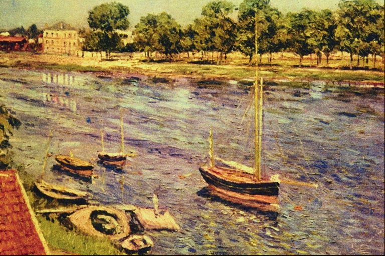 Varkë me vela mbi ujë
