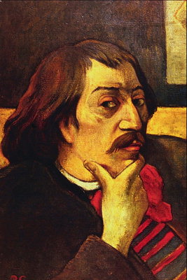 Portrett av en mann med en mustache