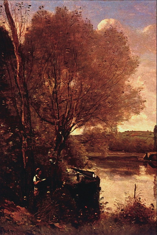 Девушка на берегу реки