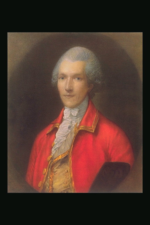 Portret i një njeriu në një kopertinë të kuqe