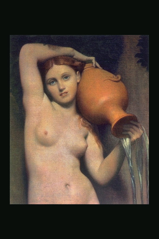 Nude fille avec une cruche