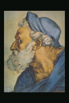 Dědeček v modrém klobouku a plášti