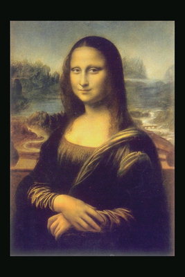 Mysterious Mona Lisa smiling