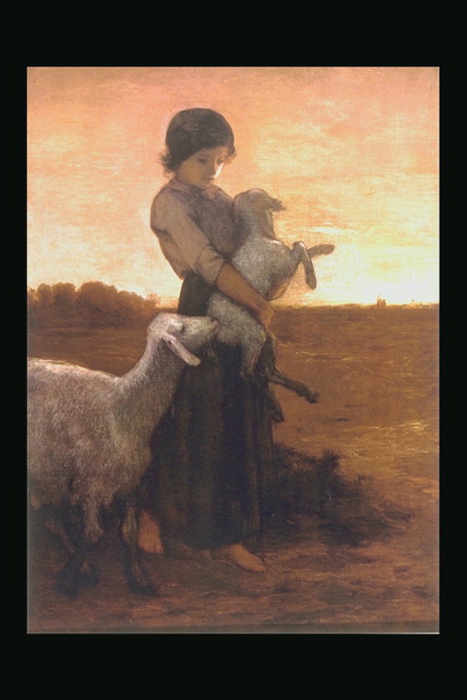 Jenta med lam