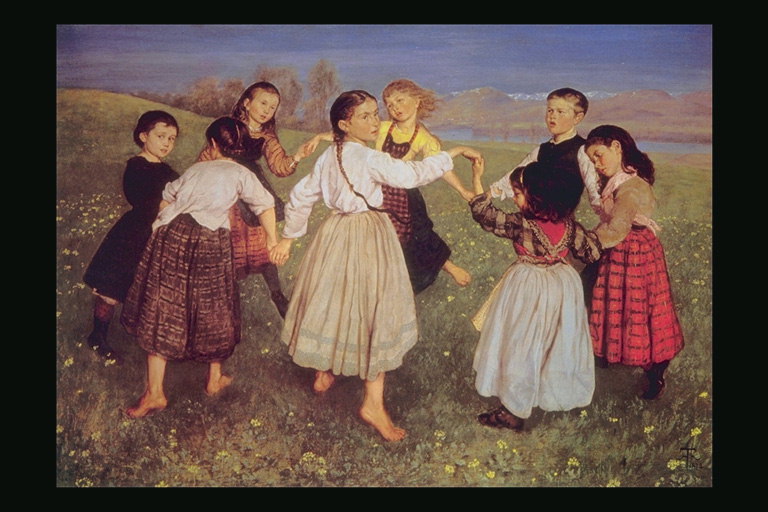 الأطفال الرقص