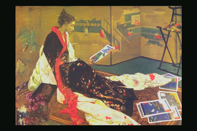 Една жена в кимоно