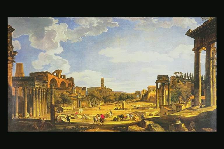 Sliko antičnega mesta