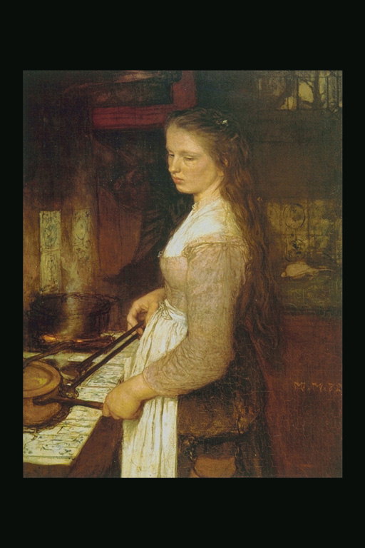 Девушка готовит 