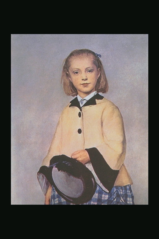 Una nena en una camisa blanca i barret en mà