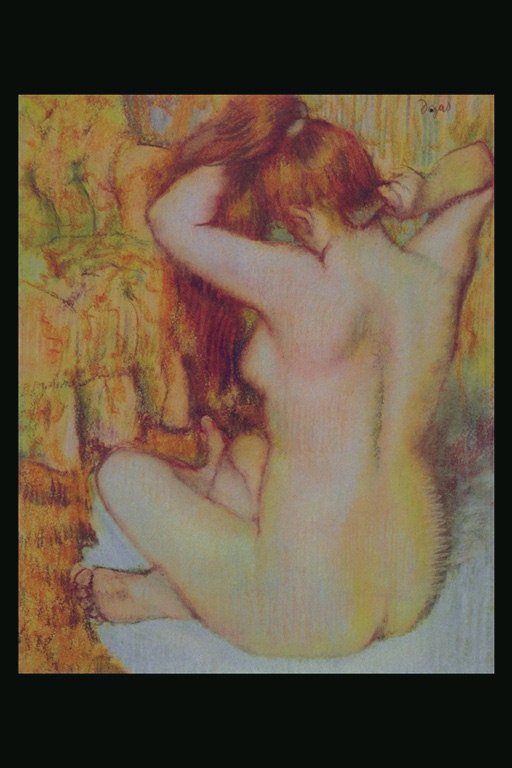 Girl with a naked back
