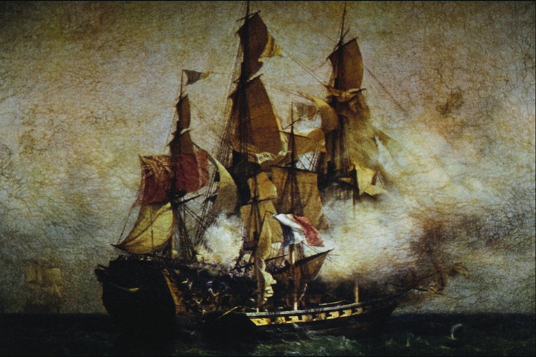 Vaixell durant la batalla