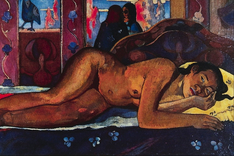Naked girl in bed