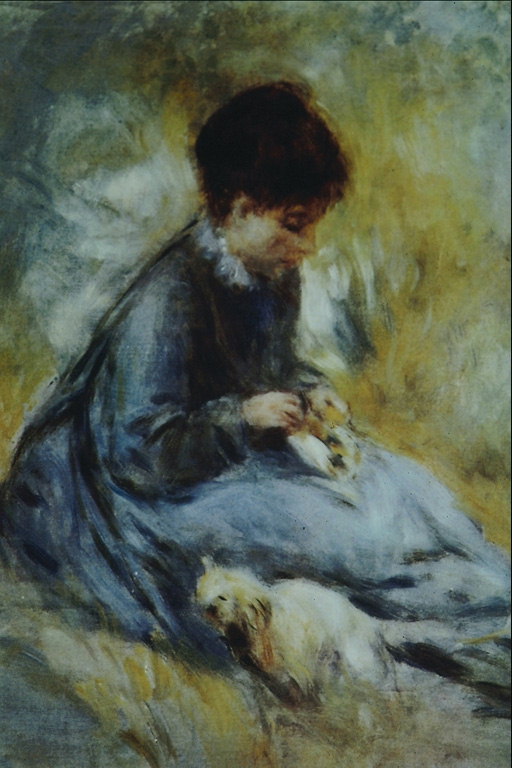 ילדה עם כלבלב