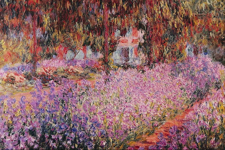 Flowerbeds lilac bells
