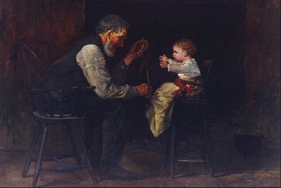Grandfather and child