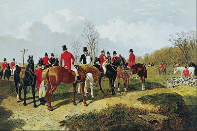 Horsemen at tugisin dogs